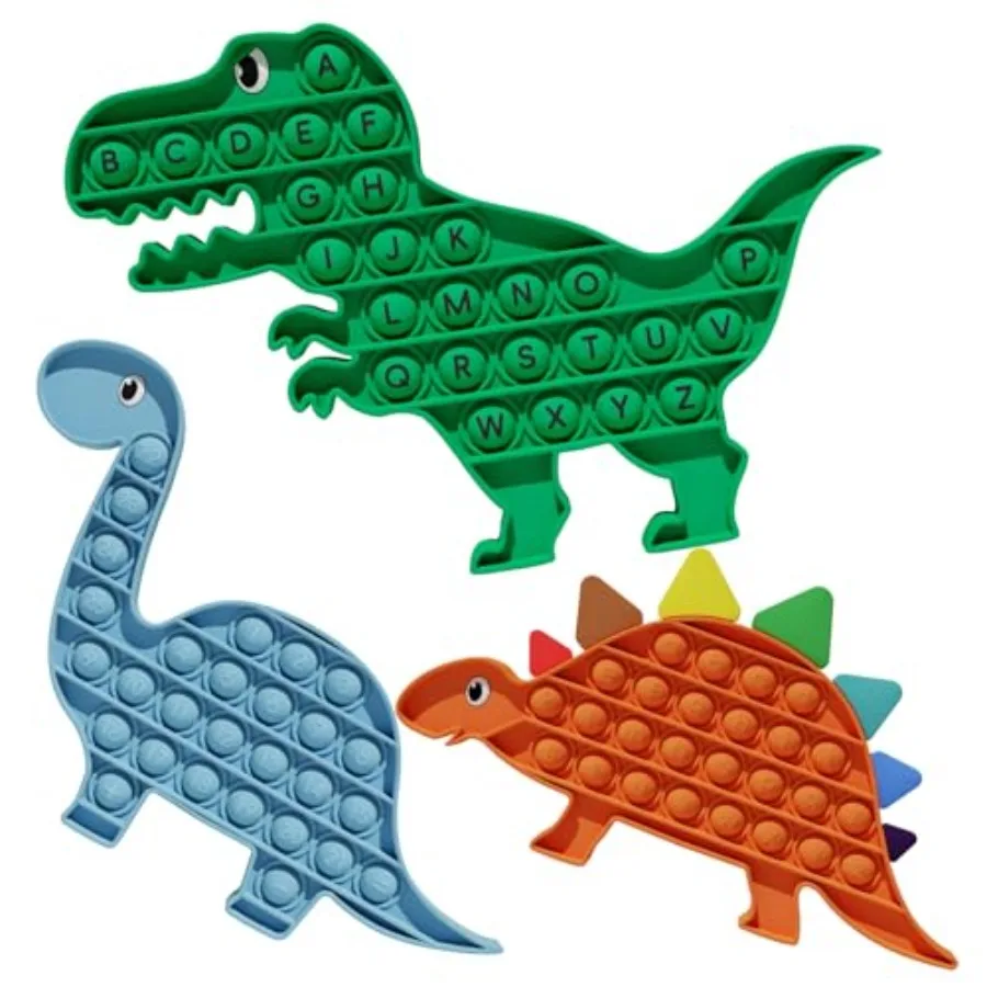 3 Pack Pop Fidget Toy Its with Alphabet, Sensory Fidget Poppers ABC Learning Toys for Silicone Dinosaur Pop Anxiety Stress Reli
3 Pack Pop Fidget Toy Its with Alphabet, Sensory Fidget Poppers ABC Learning Toys for Silicone Dinosaur Pop Anxiety Stress Reli