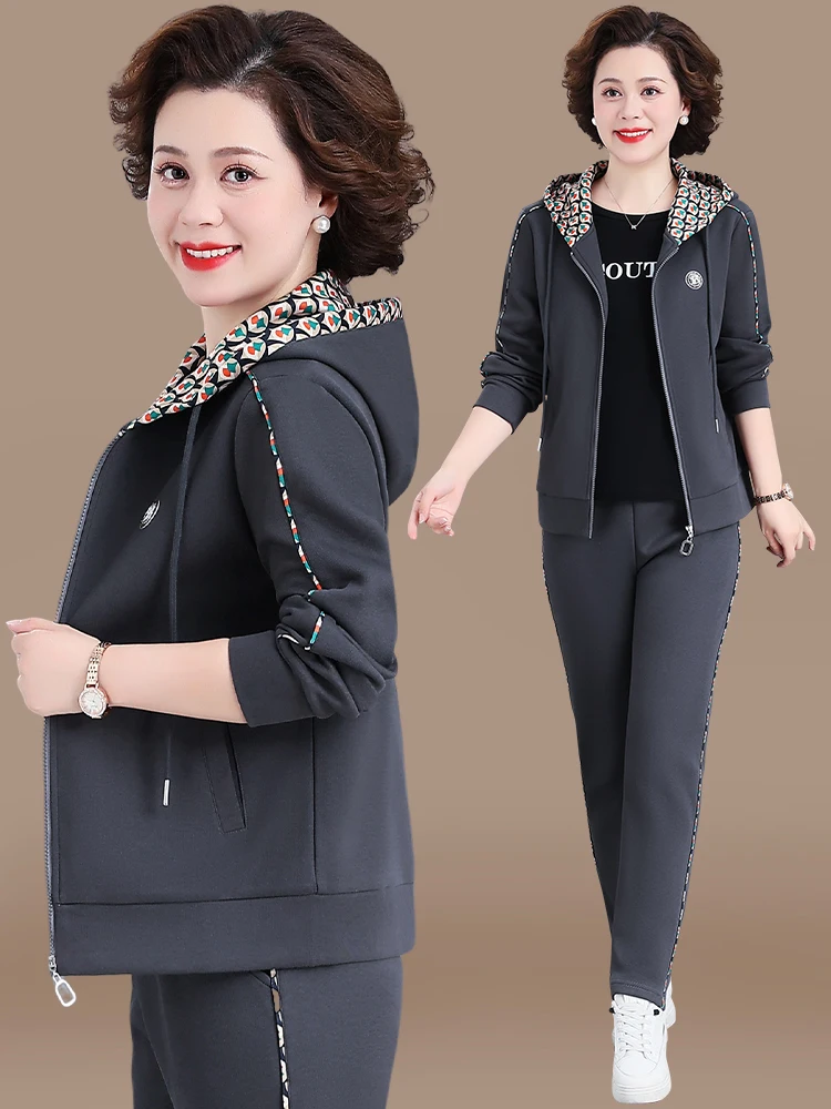 Faionable Sportswear Set for Middle-Aged Women Spring Autumn Large Size Top Coat Sli Korean Sle Loose Fit Long Pants
Faionable Sportswear Set for Middle-Aged Women Spring Autumn Large Size Top Coat Sli Korean Sle Loose Fit Long Pants