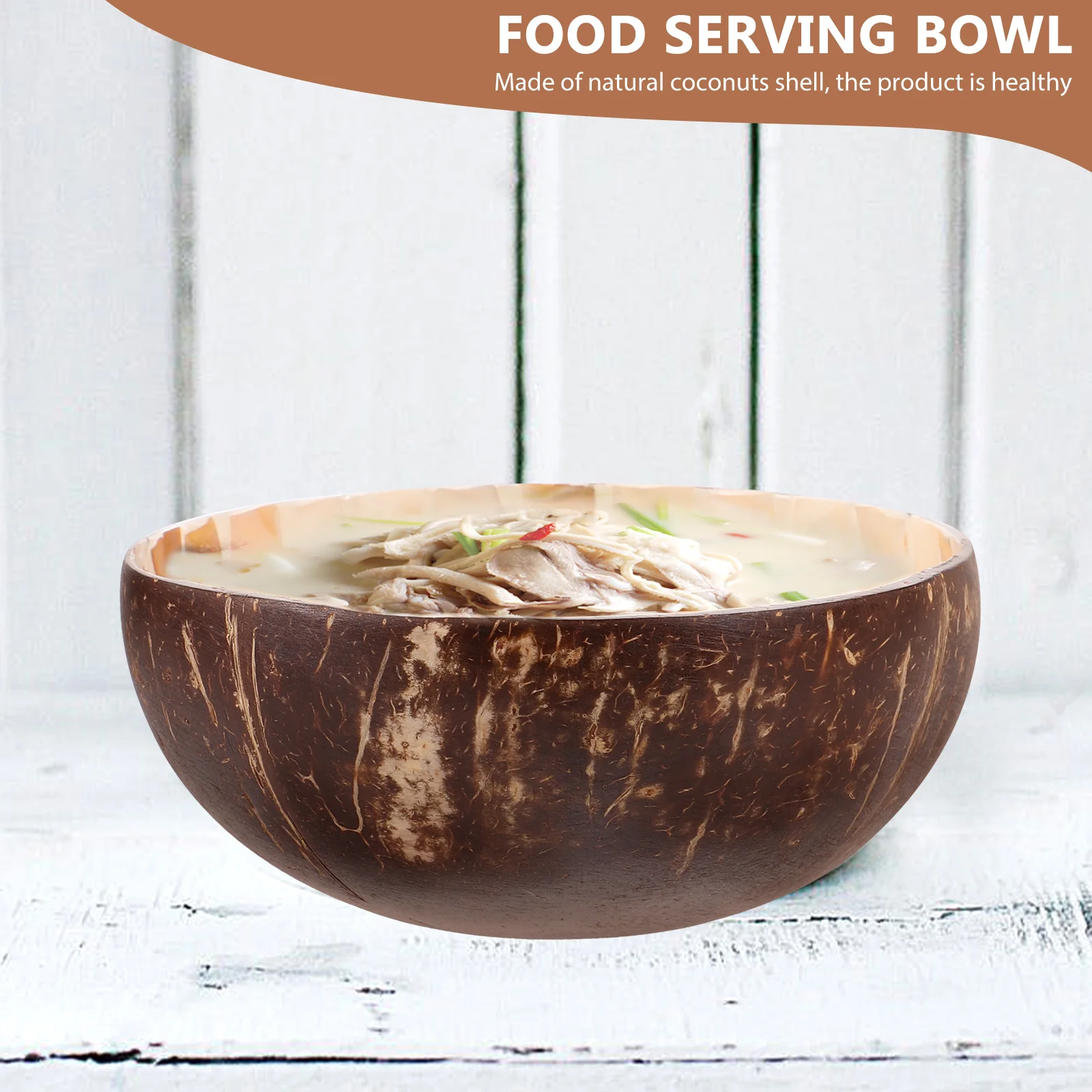 Coconut Shell Bowl Natural Style Coconuts Entryway Key Salad Multi-function Container Food-serving Bowl Home Restaurant Hotel
Coconut Shell Bowl Natural Style Coconuts Entryway Key Salad Multi-function Container Food-serving Bowl Home Restaurant Hotel