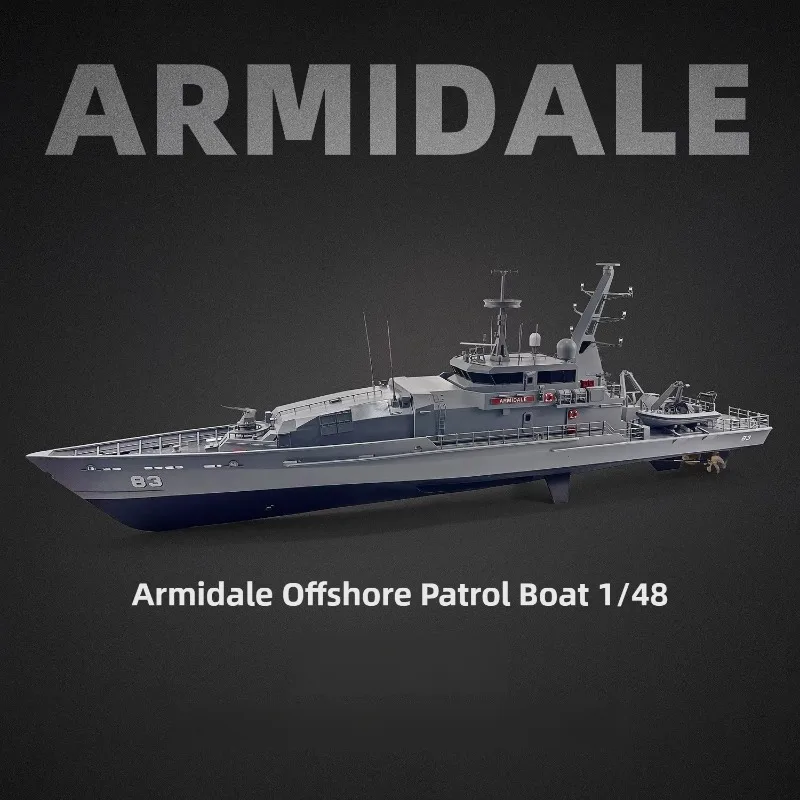 Радиоуправляемая лодка 118 см 1/48 Armidale Patrol, лодка с дистанционным управлением, термостойкая 3D-печать, комплект радиоуправляемой лодки, игрушка для взрослых 
Радиоуправляемая лодка 118 см 1/48 Armidale Patrol, лодка с дистанционным управлением, термостойкая 3D-печать, комплект радиоуправляемой лодки, игрушка для взрослых