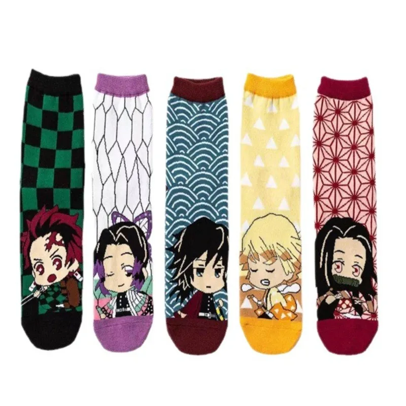 5PCS Demon Slayers Cartoon Cotton Socks Kimetsu No Yaiba Zenitsu Nezuko Tanjirou Inosuke Shinobu Cute Boat Socks Birthday Gifts
5PCS Demon Slayers Cartoon Cotton Socks Kimetsu No Yaiba Zenitsu Nezuko Tanjirou Inosuke Shinobu Cute Boat Socks Birthday Gifts
