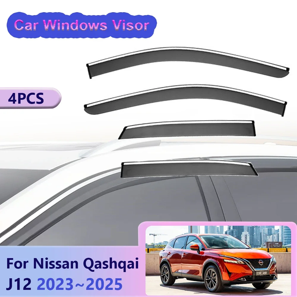 Windows Visor for Nissan Qashqai J12 2023 2024 2025 Sun Rain Guard Side Vent Smoke Cover Car Awning Shelter Exterior Accessories
Windows Visor for Nissan Qashqai J12 2023 2024 2025 Sun Rain Guard Side Vent Smoke Cover Car Awning Shelter Exterior Accessories