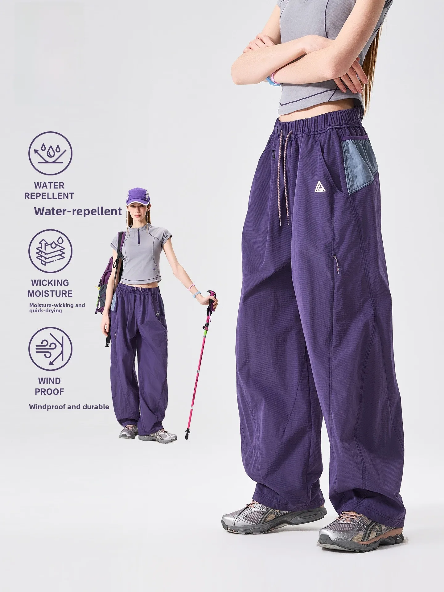 LAZY DAY Outdoor Waterproof Quick Dry Hiking Pants Loose Straight Leg Functional Style Women's Casual Trousers for Couples
LAZY DAY Outdoor Waterproof Quick Dry Hiking Pants Loose Straight Leg Functional Style Women's Casual Trousers for Couples