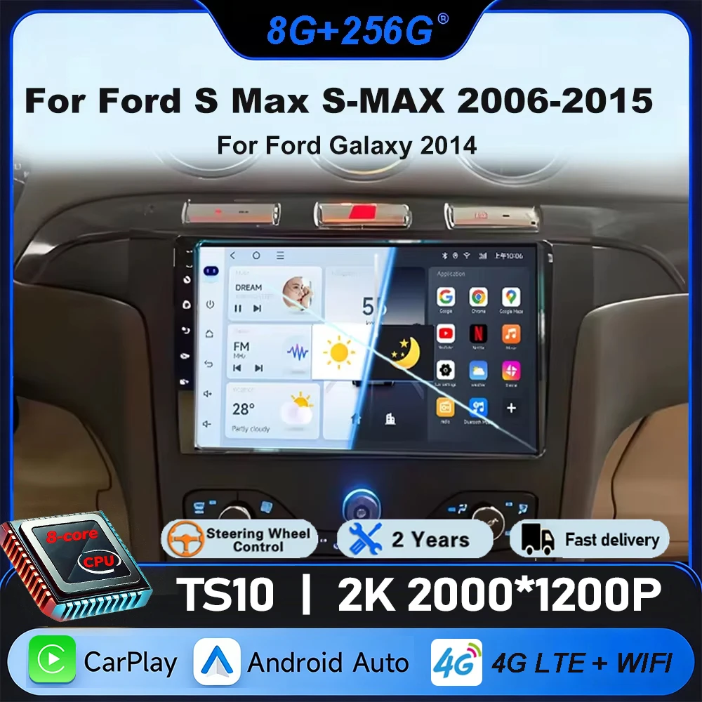 Android Car Radio For Ford S Max S-MAX 2006-2015 For Ford Galaxy 2014 Carplay Multimedia Video player Navigation GPS No 2din DVD
Android Car Radio For Ford S Max S-MAX 2006-2015 For Ford Galaxy 2014 Carplay Multimedia Video player Navigation GPS No 2din DVD