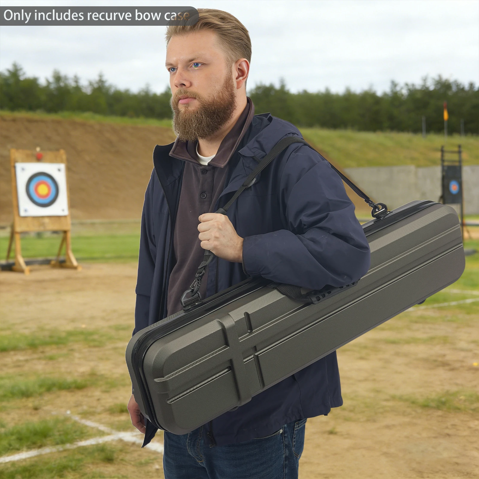 ABS, Sponge, Brown Recurve Bow Case, Recurve Bow Case with Handle, Lightweight Travel Case for Long Bow Designed for the Storage and Transport of Disassembled Recurve Bows
ABS, Sponge, Brown Recurve Bow Case, Recurve Bow Case with Handle, Lightweight Travel Case for Long Bow Designed for the Storage and Transport of Disassembled Recurve Bows