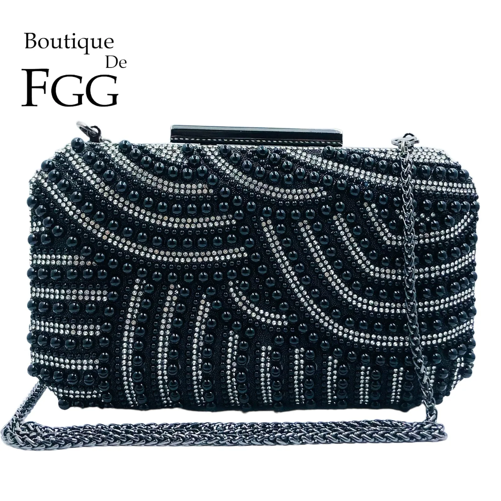 Boutique De FGG Women Black Beaded Evening Bags Bridal Beaded Purse Party Dinner Wedding Clutch Handbags Bolsos De Fiesta Mujer
Boutique De FGG Women Black Beaded Evening Bags Bridal Beaded Purse Party Dinner Wedding Clutch Handbags Bolsos De Fiesta Mujer