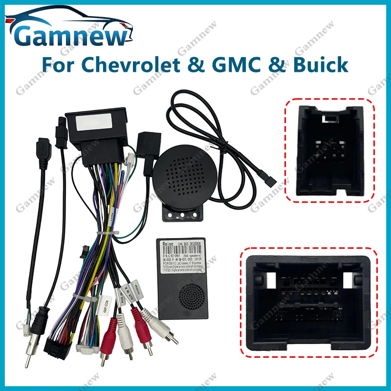 Gamnew Car 16pin Wiring Harness Adapter Canbus Box Decoder Android Radio Power Cable For Buick Regal Encore LaCrosse GMC Terrain
Gamnew Car 16pin Wiring Harness Adapter Canbus Box Decoder Android Radio Power Cable For Buick Regal Encore LaCrosse GMC Terrain