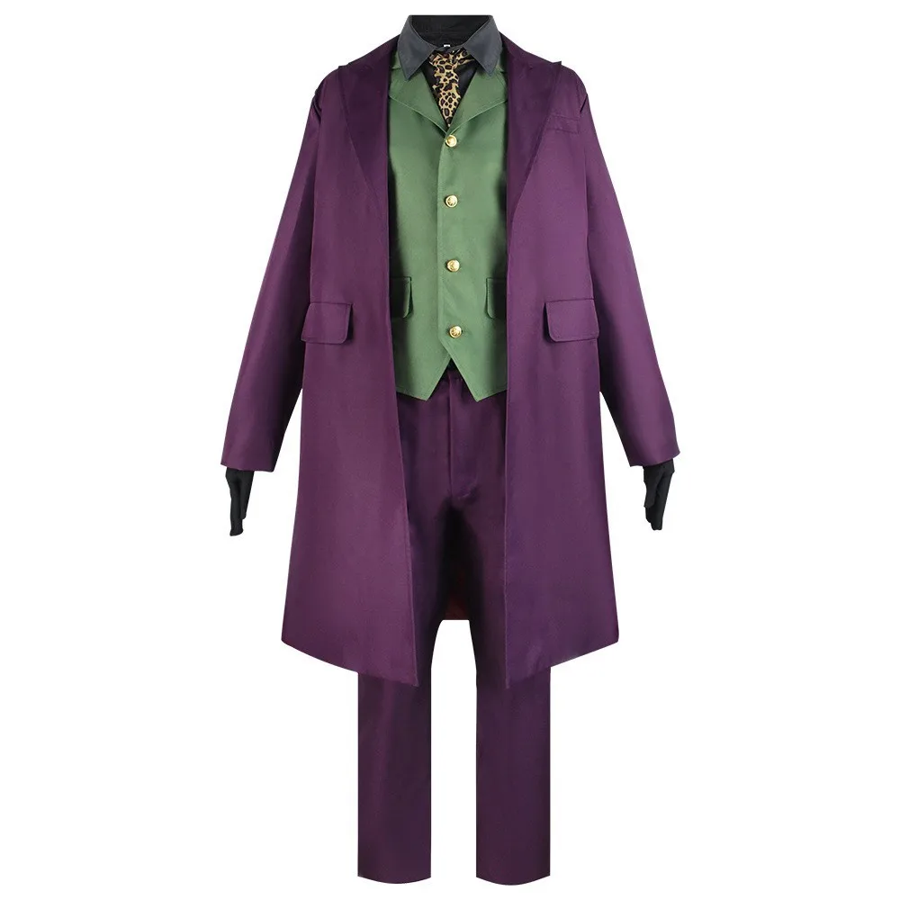 Movie Heath Ledger Cosplay Costume Clown Purple Coat Green Vest Man Halloween Carnival Cosplay Heath Ledger Clown Clothes
Movie Heath Ledger Cosplay Costume Clown Purple Coat Green Vest Man Halloween Carnival Cosplay Heath Ledger Clown Clothes