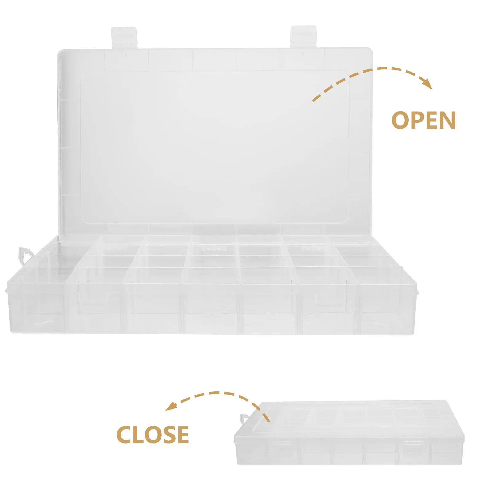 28-Grid Clear Plastic Jewelry Organizer Box Durable Hard Material Adjustable Dividers Mini Accessories Clear Plastic Storage Box
28-Grid Clear Plastic Jewelry Organizer Box Durable Hard Material Adjustable Dividers Mini Accessories Clear Plastic Storage Box