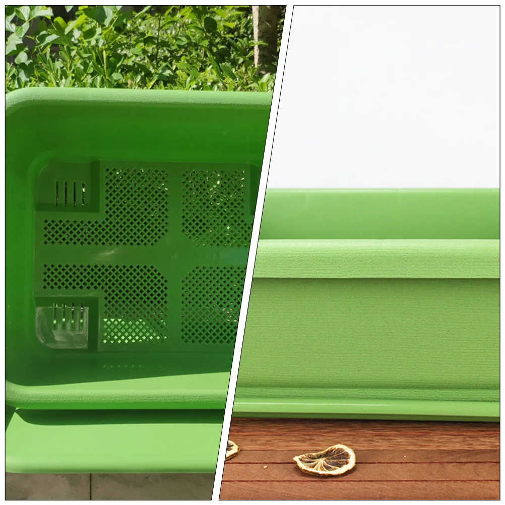 1pc Vegetable Planter Box Plastic Planters Durable Garden Pots Drainage Trays Indoor Outdoor Growing Vegetables Flowers
1pc Vegetable Planter Box Plastic Planters Durable Garden Pots Drainage Trays Indoor Outdoor Growing Vegetables Flowers