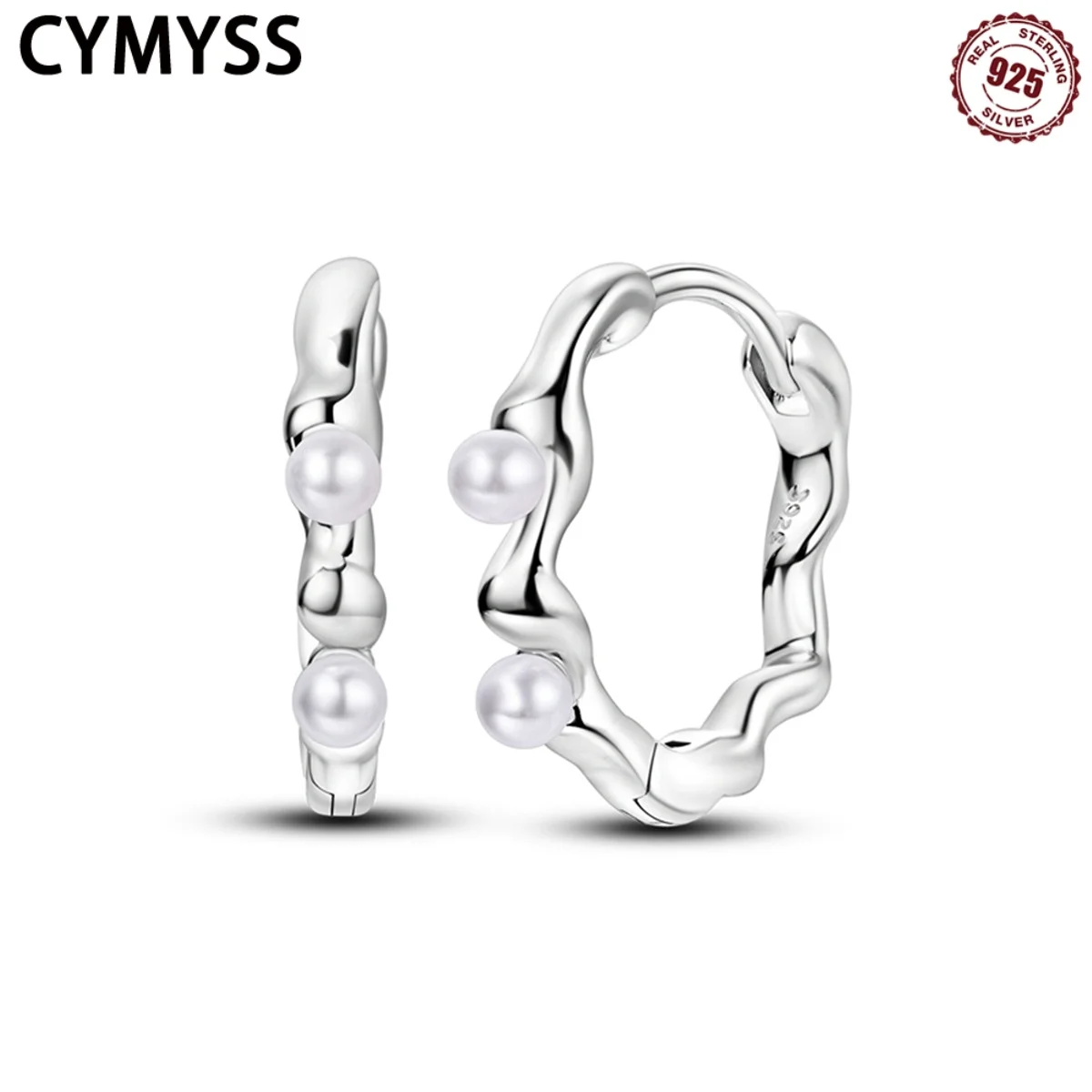 CYMYSS 2025 New S925 Sterling Silver Jewelry Geometric Pearl Zircon Woman Earrings Boutique Party Jewelry Gifts Women's Earrings
CYMYSS 2025 New S925 Sterling Silver Jewelry Geometric Pearl Zircon Woman Earrings Boutique Party Jewelry Gifts Women's Earrings