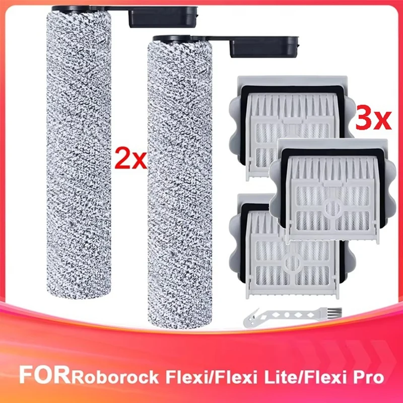 Набор аксессуаров для пылесоса Roborock Flexi/Flexi для влажной/сухой уборки с щеточными роликами
Набор аксессуаров для пылесоса Roborock Flexi/Flexi для влажной/сухой уборки с щеточными роликами