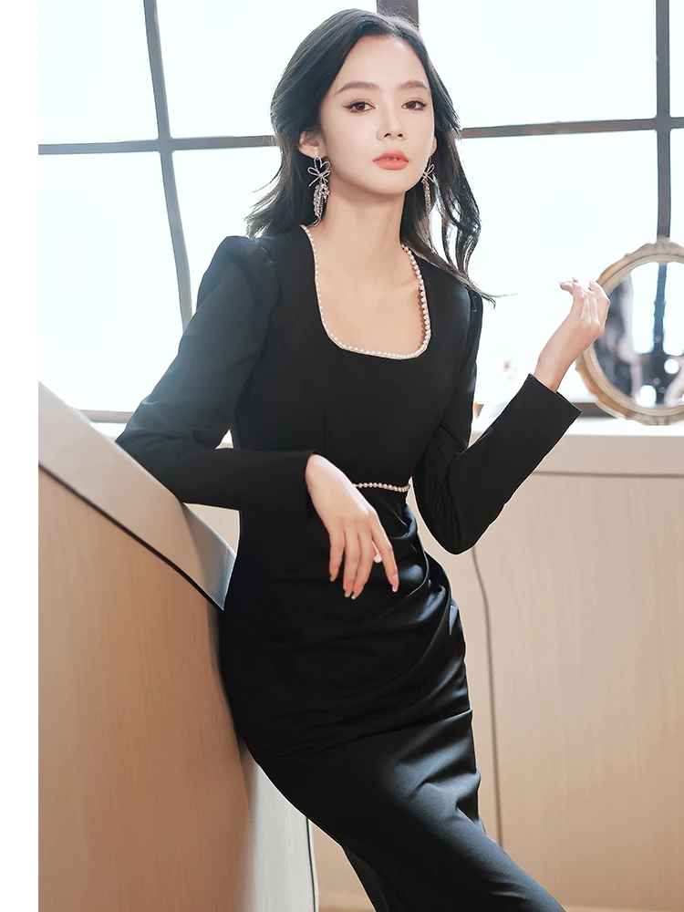 Ele Bla Satin Long Sve Evening Gown Women's Dr Hepburn Sle Luxury mat Dr Suitable for Daily Wear
Ele Bla Satin Long Sve Evening Gown Women's Dr Hepburn Sle Luxury mat Dr Suitable for Daily Wear