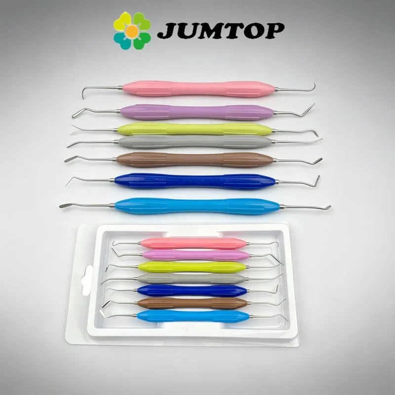JUMTOP Dental Aesthetic Restoration Kit 7Pcs/Set Resin Filler Composite Resin Spatula Dentist Instrument
JUMTOP Dental Aesthetic Restoration Kit 7Pcs/Set Resin Filler Composite Resin Spatula Dentist Instrument