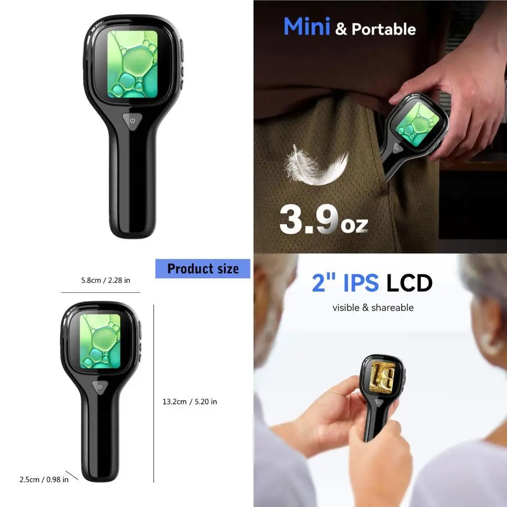 Small Digital Loupe 2inch Screen Lightweight Design for Hobbyists Explorers D2RD
Small Digital Loupe 2inch Screen Lightweight Design for Hobbyists Explorers D2RD