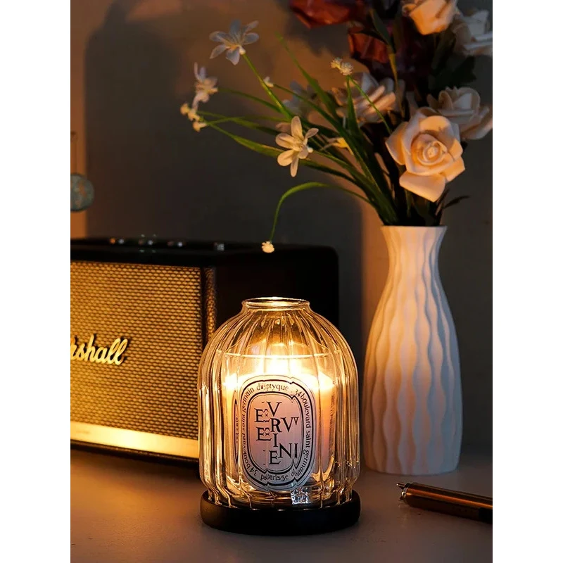 Scented Dustproof Windproof Glass Cover Candle Holder Heat-Rnt Home Ornament
Scented Dustproof Windproof Glass Cover Candle Holder Heat-Rnt Home Ornament