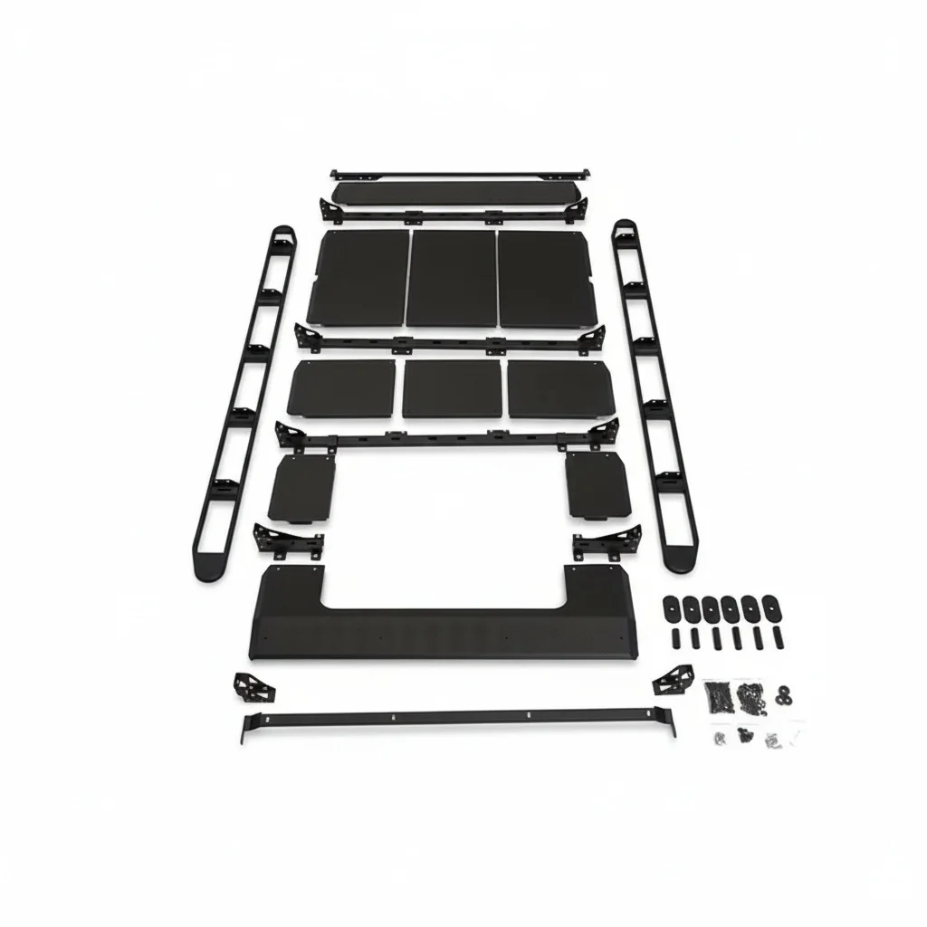 Car Roof Rack with Sunroof, Aluminum Alloy Luggage Rack with Ladder for G63 G500 G350 G550 W463A W464 2019-2024
Car Roof Rack with Sunroof, Aluminum Alloy Luggage Rack with Ladder for G63 G500 G350 G550 W463A W464 2019-2024