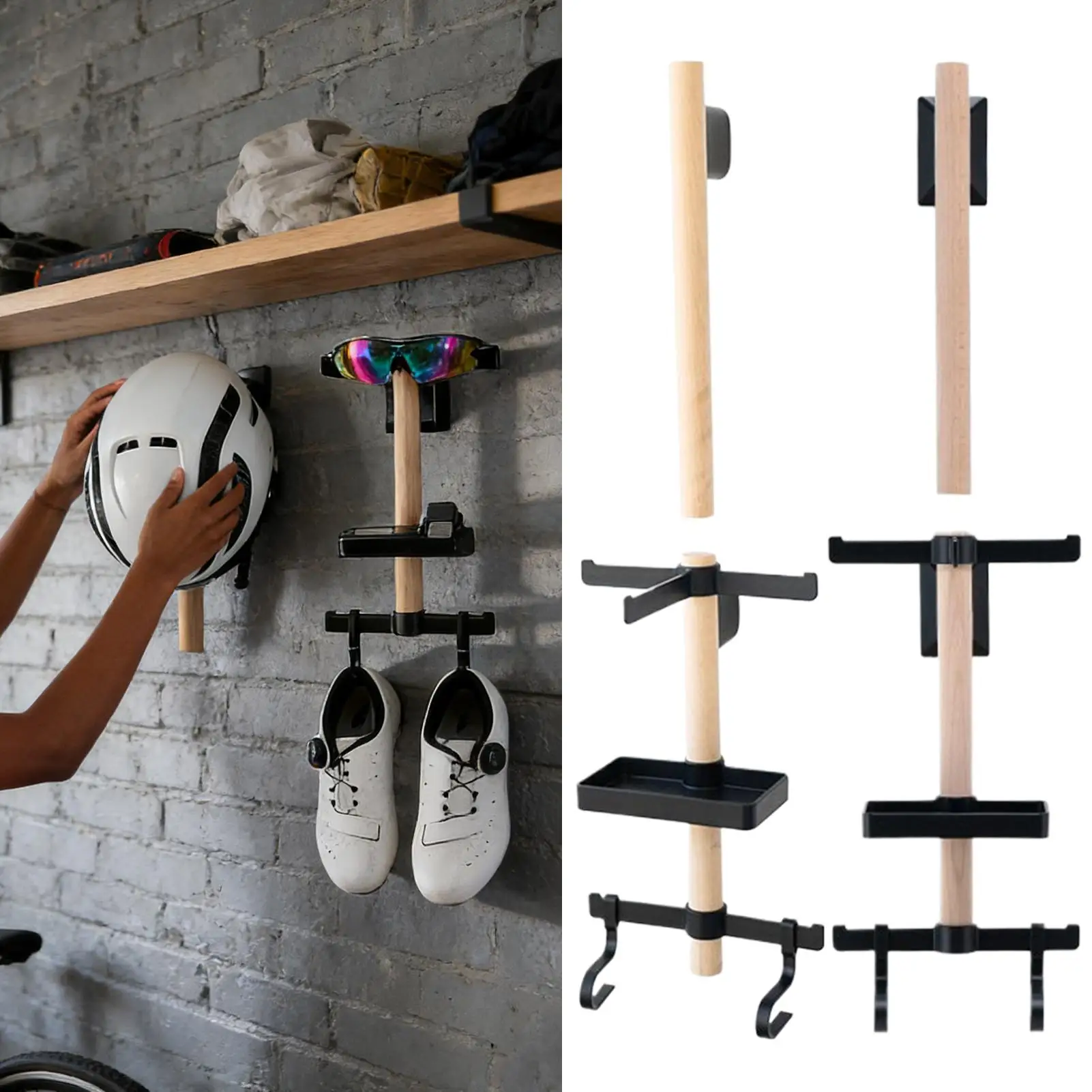 Cycling Gear Storage Wall Mounted Holder For Helmet Glasses And Shoe Display Hanger For Supplies Mount
Cycling Gear Storage Wall Mounted Holder For Helmet Glasses And Shoe Display Hanger For Supplies Mount