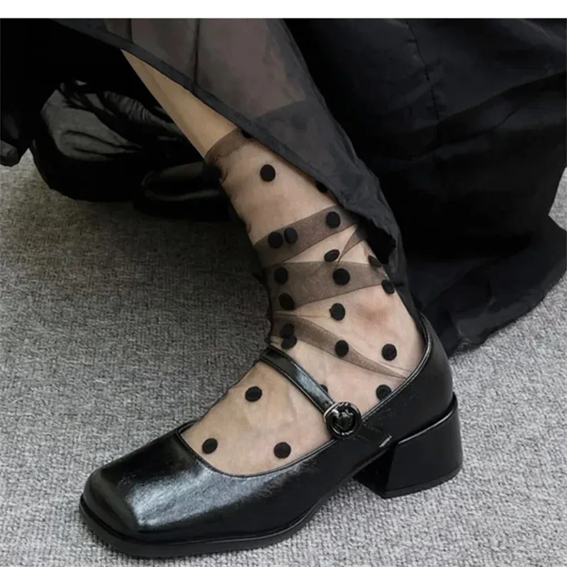 Black Soft Leather Women Single Shoes Mary Jane Ladies Pumps Slip-On Chunky Heels Tacones Para Mujer Square Toe Sapatos Feminino
Black Soft Leather Women Single Shoes Mary Jane Ladies Pumps Slip-On Chunky Heels Tacones Para Mujer Square Toe Sapatos Feminino