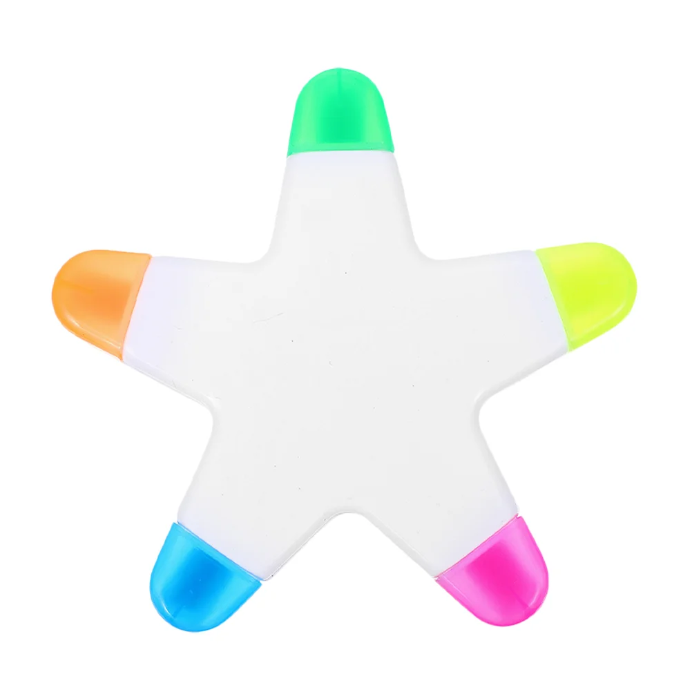 Five-pointed Star Highlighter Plastic Pen Pens Note for Student Mark Erasable Highlighters
Five-pointed Star Highlighter Plastic Pen Pens Note for Student Mark Erasable Highlighters