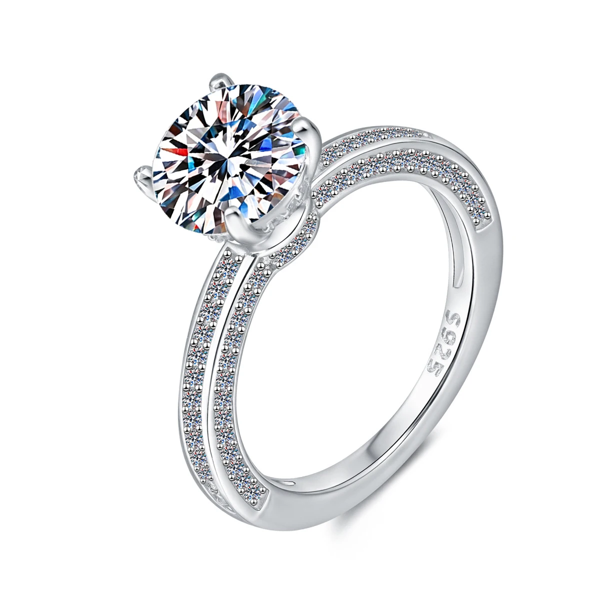 VENTFILLE 100% S925 Sterling Silver Classic Ring For Women Moissanite 2CT D Color Gold Jewelry Adjustable Wholesale Certified
VENTFILLE 100% S925 Sterling Silver Classic Ring For Women Moissanite 2CT D Color Gold Jewelry Adjustable Wholesale Certified