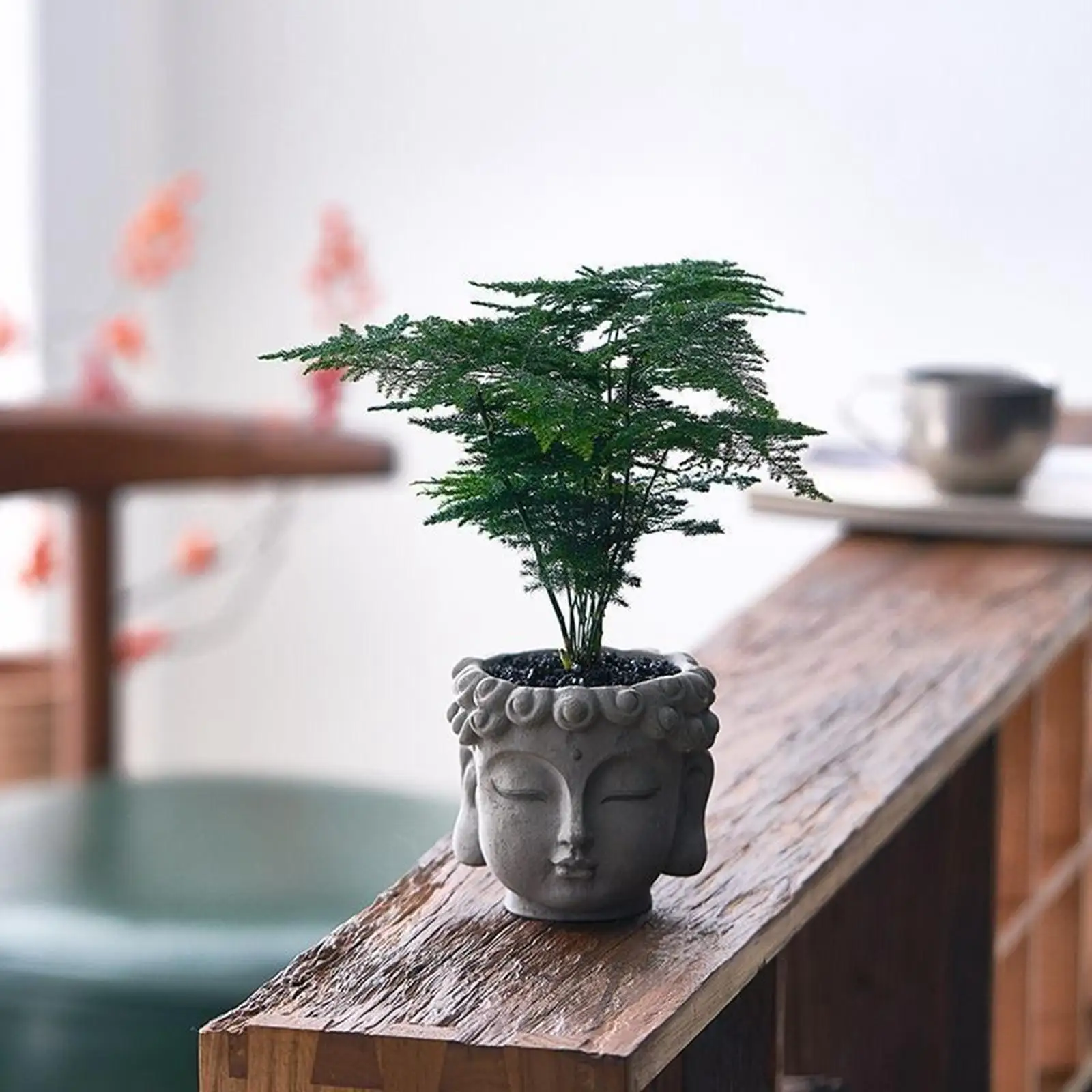 Buddha Head Flower Pot Planters Gift,Statue Indoor Plants Plant Pot Flower Vase Container for Desktop Table Centerpiece Garden
Buddha Head Flower Pot Planters Gift,Statue Indoor Plants Plant Pot Flower Vase Container for Desktop Table Centerpiece Garden