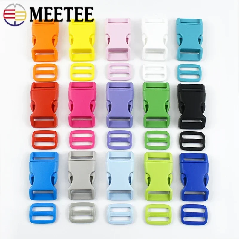 5/10/20Sets Plastic Buckles 15/20/25mm Bag Strap Side Release Buckle Tri-Glide Slider Adjust Clasp Hook DIY Hardware Accessories
5/10/20Sets Plastic Buckles 15/20/25mm Bag Strap Side Release Buckle Tri-Glide Slider Adjust Clasp Hook DIY Hardware Accessories
