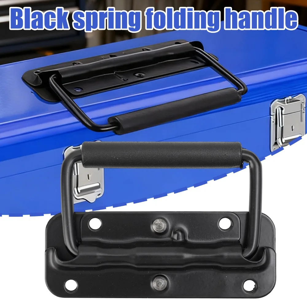 Сверхмощная металлическая ручка ящика для инструментов, черная подпружиненная ручка для переноски, ручка для переноски, сменная ручка для багажа, сундука, шкафа
Сверхмощная металлическая ручка ящика для инструментов, черная подпружиненная ручка для переноски, ручка для переноски, сменная ручка для багажа, сундука, шкафа