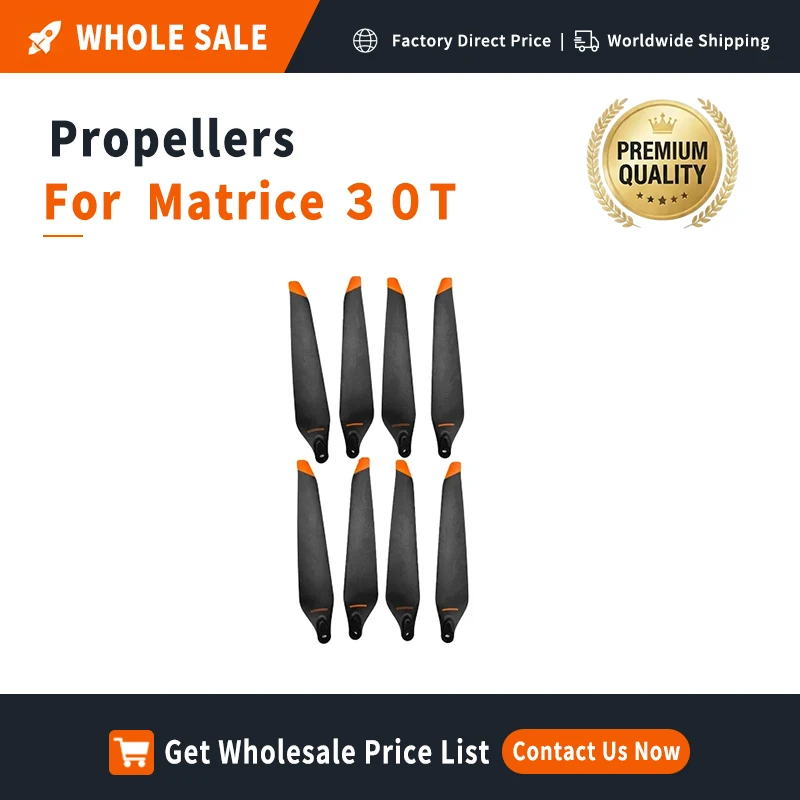 Factory Direct 10PCS/Lot Quick Release Propeller for Matrice 30T Low Noise Blade Drone Replacement Repair Accessories Wholesale
Factory Direct 10PCS/Lot Quick Release Propeller for Matrice 30T Low Noise Blade Drone Replacement Repair Accessories Wholesale