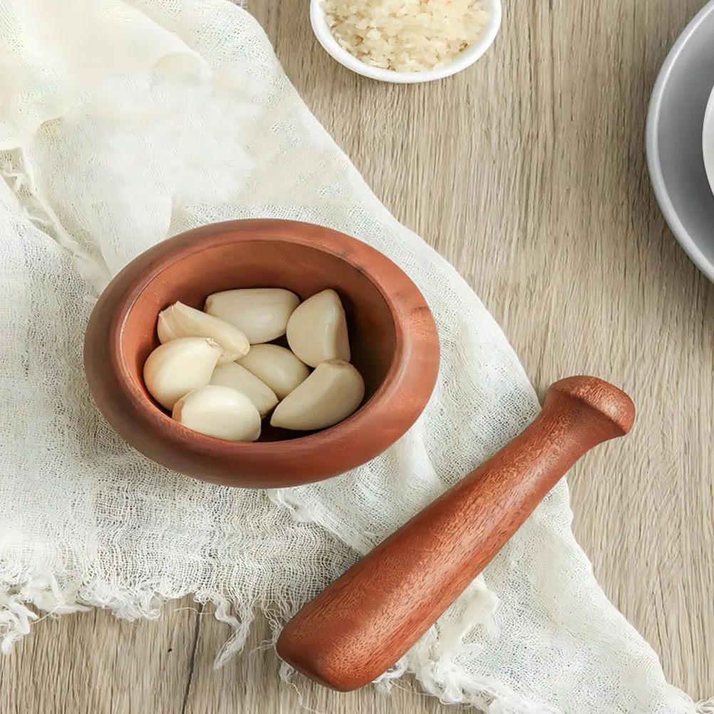 1 Set Of Wooden Garlic Pestle Grinding Bowl Natural Wood Kitchen Spice Crusher Ergonomic Design Household Medicine Pills
1 Set Of Wooden Garlic Pestle Grinding Bowl Natural Wood Kitchen Spice Crusher Ergonomic Design Household Medicine Pills