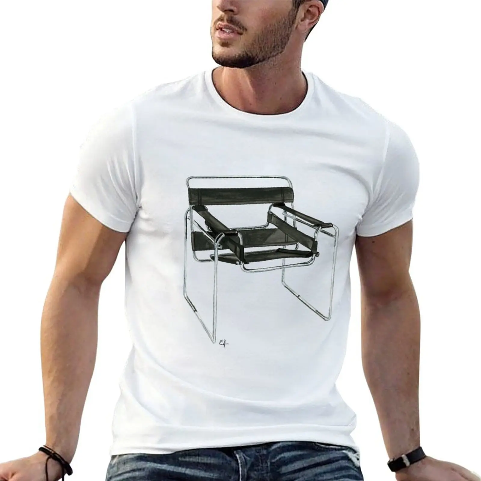 Wassily Model Chair No. B3 - Watercolor painting T-Shirt t shirt man casual t shirt custom print man t shirt cotton T-shirt
Wassily Model Chair No. B3 - Watercolor painting T-Shirt t shirt man casual t shirt custom print man t shirt cotton T-shirt