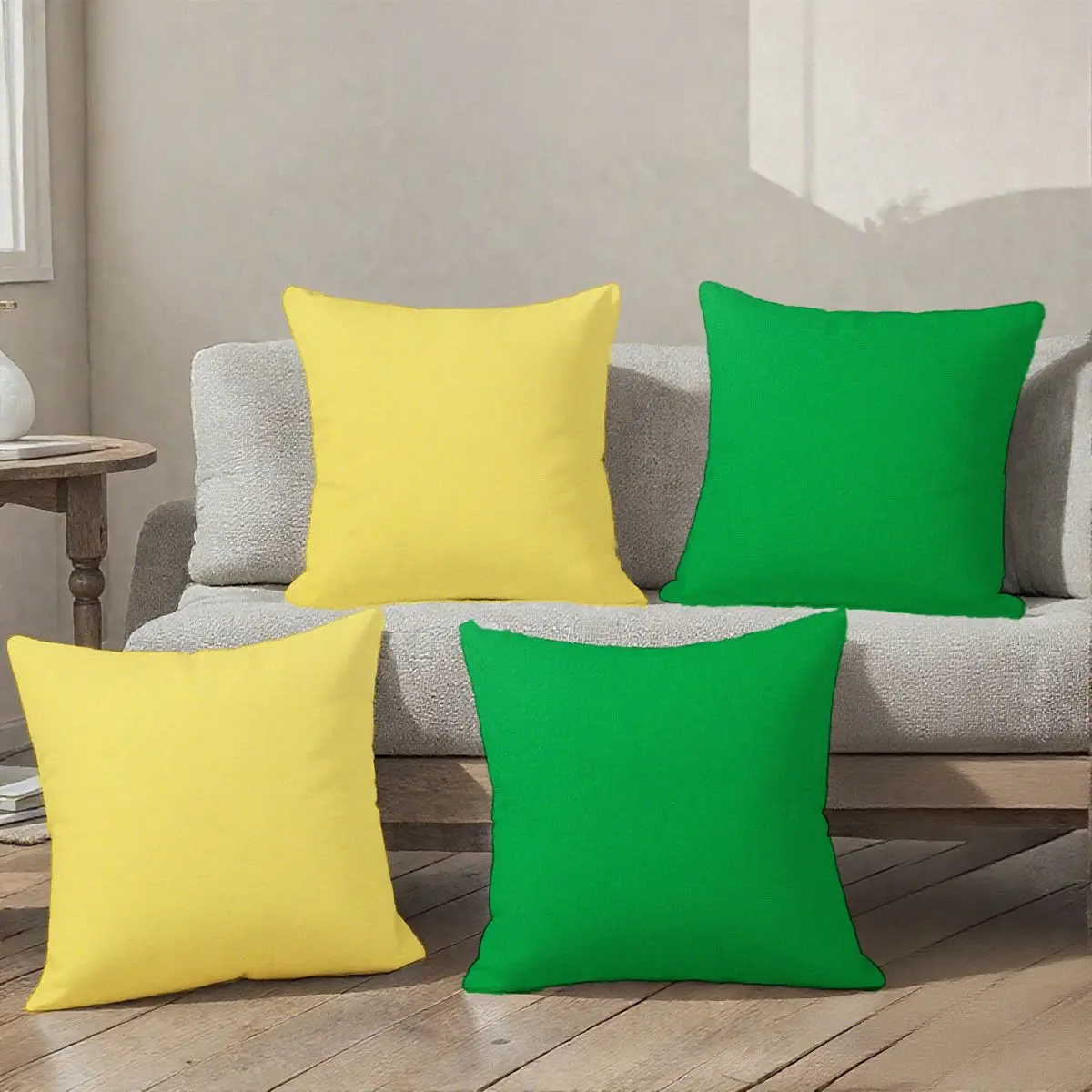 4PCS Square Cushion Covers, Solid, Autumn & Winter, Zipper, Single-sided Print, Home Deco (Sofa, Bedroom), Warm, No Insert
4PCS Square Cushion Covers, Solid, Autumn & Winter, Zipper, Single-sided Print, Home Deco (Sofa, Bedroom), Warm, No Insert