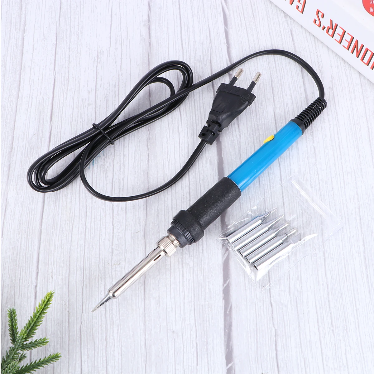 60W Temperature Adjustable Soldering Iron Set Fast Heating Ceramic Technology Electric Welding Tool Kit Electronics
60W Temperature Adjustable Soldering Iron Set Fast Heating Ceramic Technology Electric Welding Tool Kit Electronics