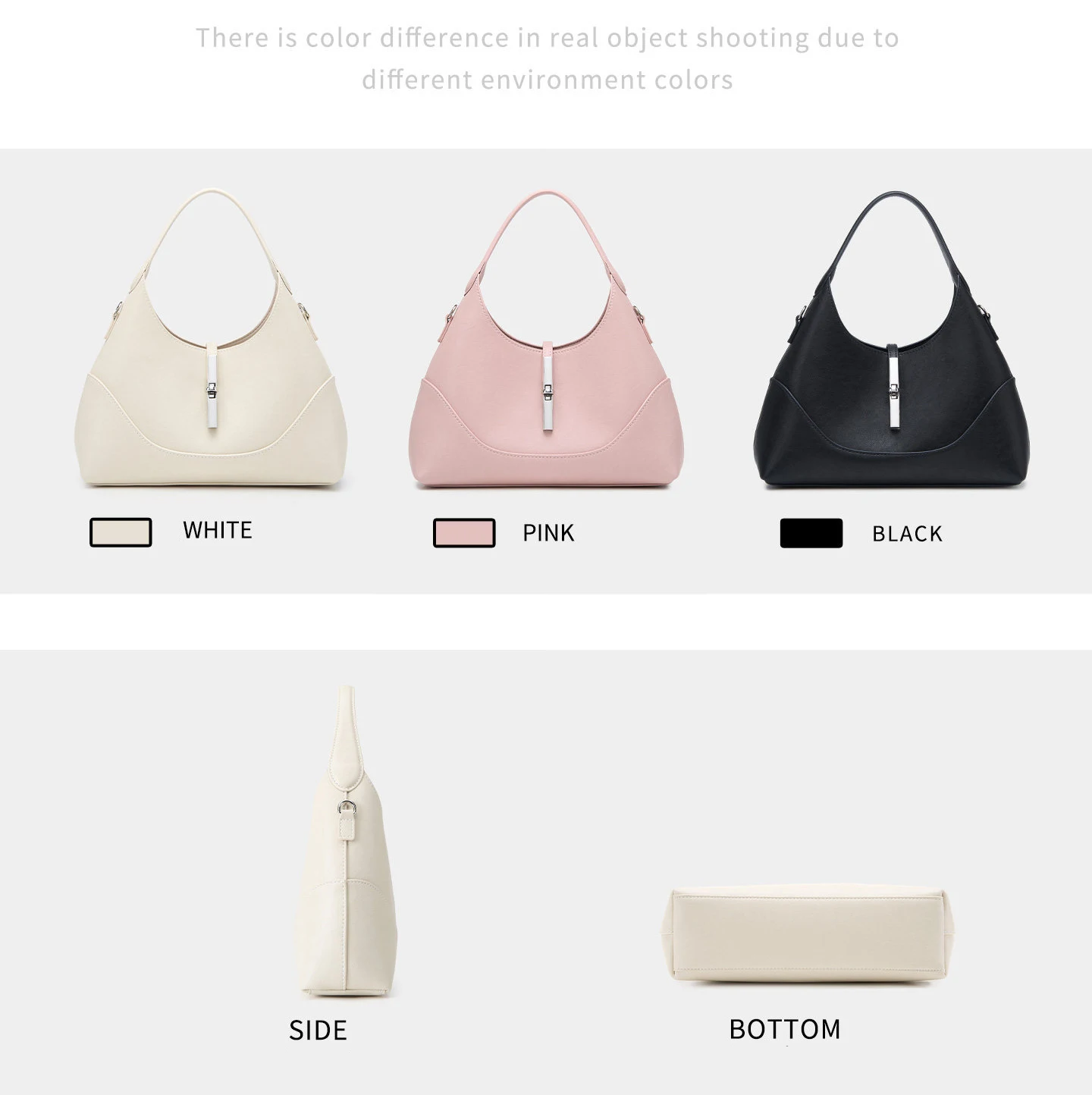 Wome's Genuine Cowhide Leather Hobo Underarm Shoulder Bag Luxury Designer Pebbled Leather Twist Lock Mini Handbag 3 Colors
Wome's Genuine Cowhide Leather Hobo Underarm Shoulder Bag Luxury Designer Pebbled Leather Twist Lock Mini Handbag 3 Colors