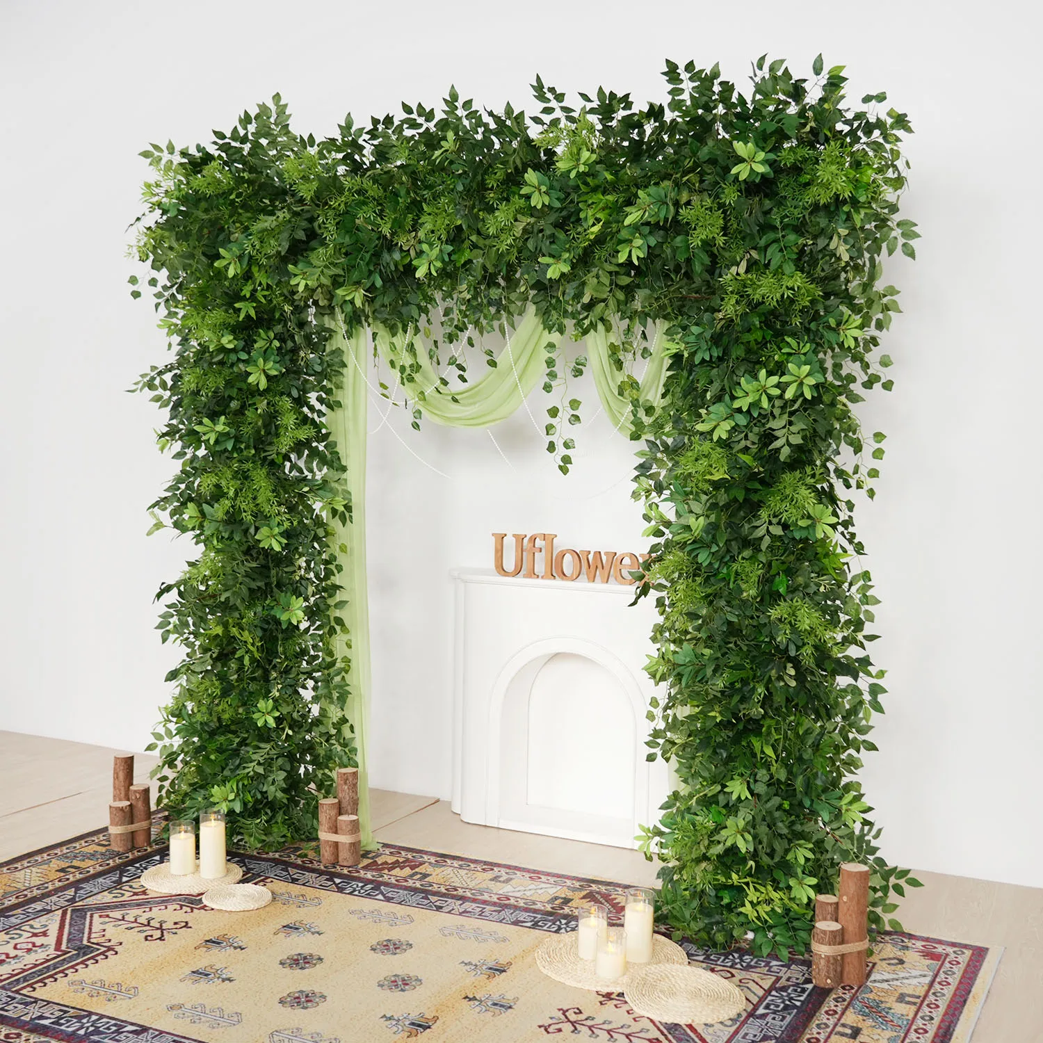 Uflower 3D Greenery Plants Leaves Flower Row Wedding Backdrop Decor Arch Floral Arrangement Window Display Banquet Event Props
Uflower 3D Greenery Plants Leaves Flower Row Wedding Backdrop Decor Arch Floral Arrangement Window Display Banquet Event Props