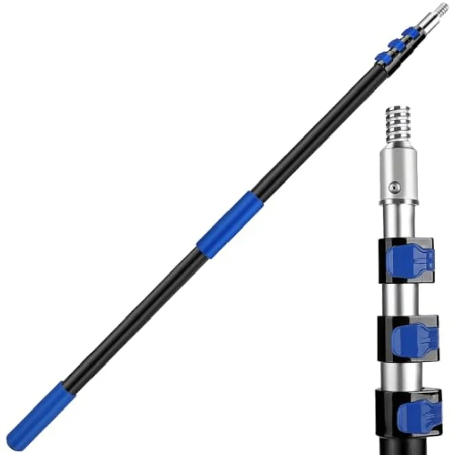 Telescopic Extension Pole 3-FT Adjustable Aluminum Paint Roller and Cleaning Pole Universal Twist-On Metal Tip Sturdy Multi-Pur
Telescopic Extension Pole 3-FT Adjustable Aluminum Paint Roller and Cleaning Pole Universal Twist-On Metal Tip Sturdy Multi-Pur