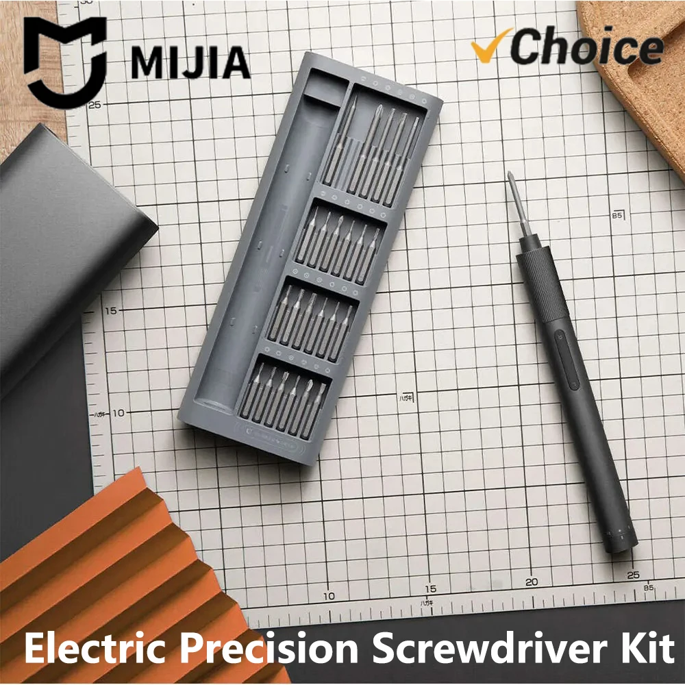 New MIJIA Electric Precision Screwdriver Magnetic Kit with 24 PCS Screw Heads Power Tools Sets for Smart Home PC Phone Repair --
New MIJIA Electric Precision Screwdriver Magnetic Kit with 24 PCS Screw Heads Power Tools Sets for Smart Home PC Phone Repair --