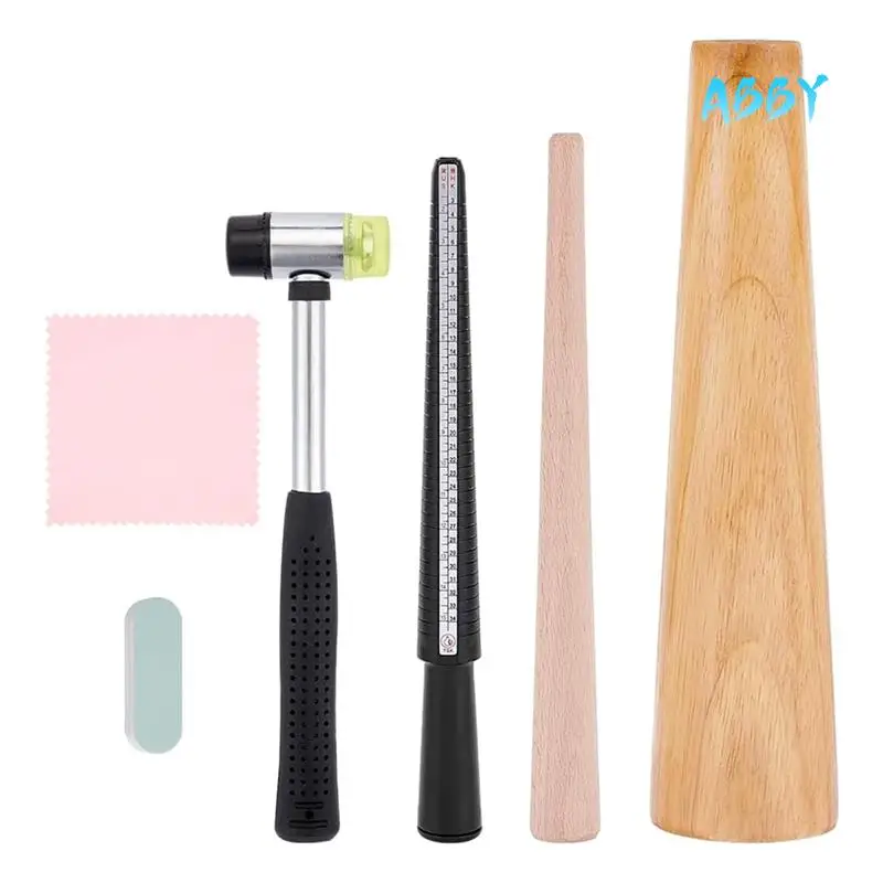 ABBY-1 Set Ring Bracelet Sizer Measuring Tool Bangle Ring Enlarger Stick Mandrel Sizer Tool Polishing Bangle Tool Repair Kit
ABBY-1 Set Ring Bracelet Sizer Measuring Tool Bangle Ring Enlarger Stick Mandrel Sizer Tool Polishing Bangle Tool Repair Kit