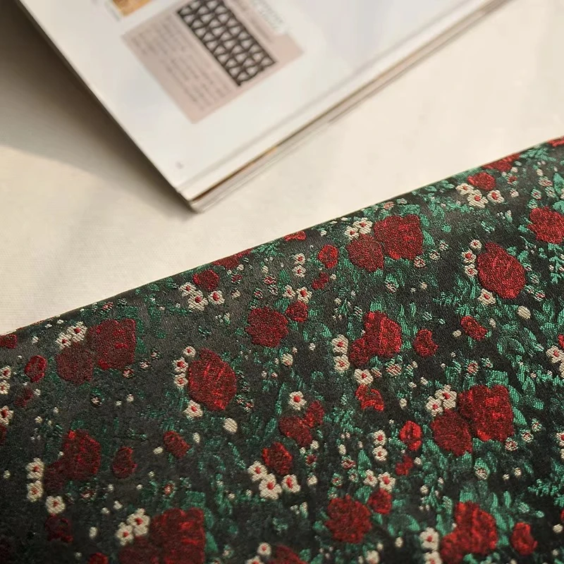 Jacquard Floral Rose Blend Fabric Handmade Sewing DIY Design Dress Qipao Pillow Curtain Home Background Decor Crafts Material
Jacquard Floral Rose Blend Fabric Handmade Sewing DIY Design Dress Qipao Pillow Curtain Home Background Decor Crafts Material