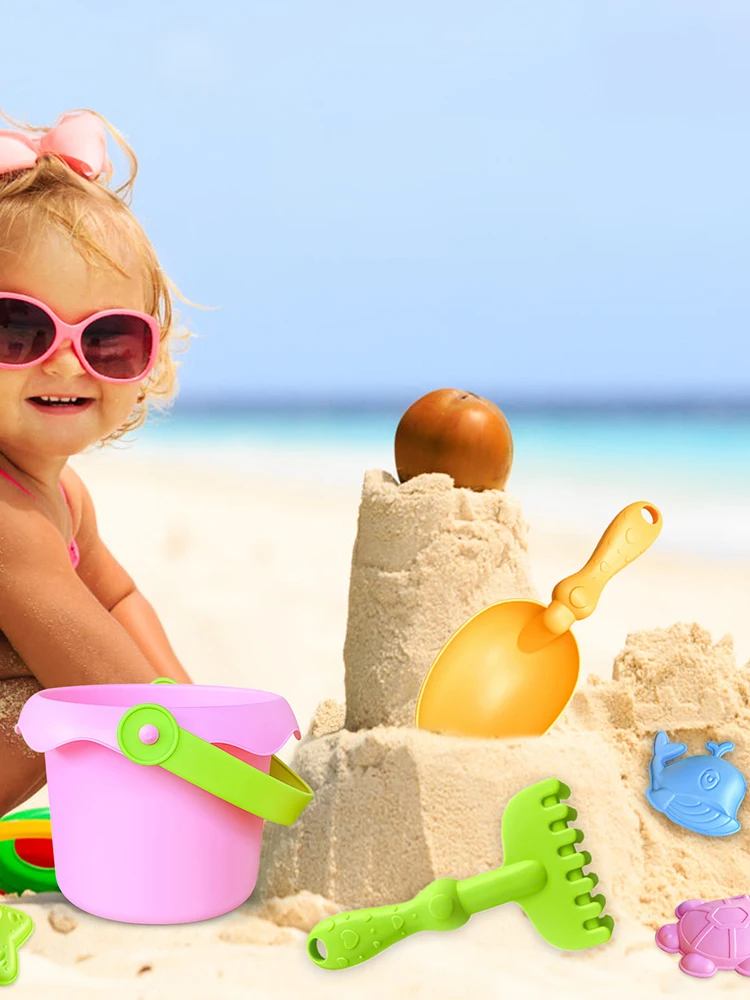 Kids Beach Toys Sandbox Castle Kit with Molds Bucket Shovels Lightweight Construction Set for Kindergarten School Play Sand Fun
Kids Beach Toys Sandbox Castle Kit with Molds Bucket Shovels Lightweight Construction Set for Kindergarten School Play Sand Fun