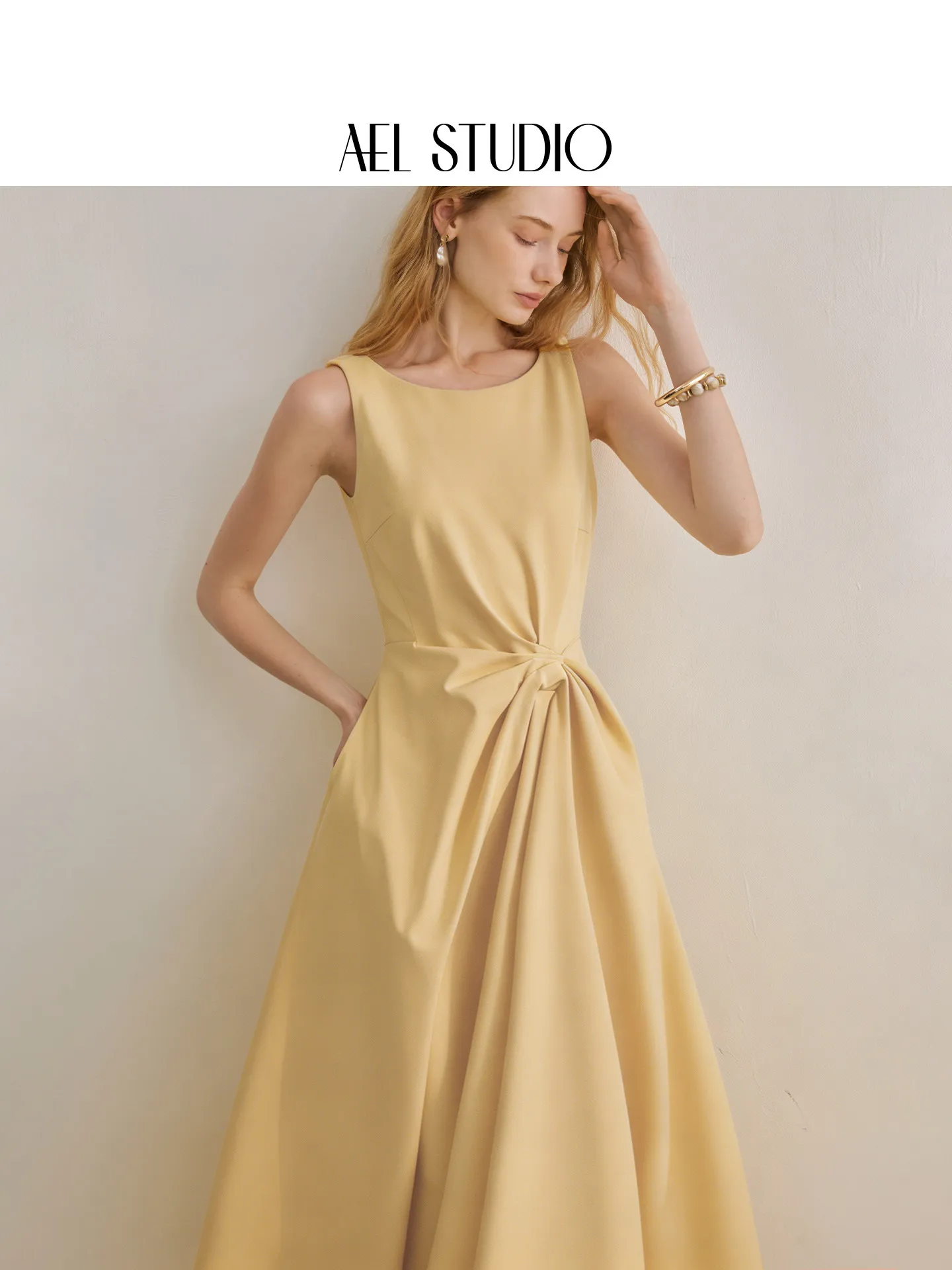 AEL Original French Bridesmaid Dress Sleeveless Dress Women's 2026 Summer New A-word Waist Dress Skirt
AEL Original French Bridesmaid Dress Sleeveless Dress Women's 2026 Summer New A-word Waist Dress Skirt