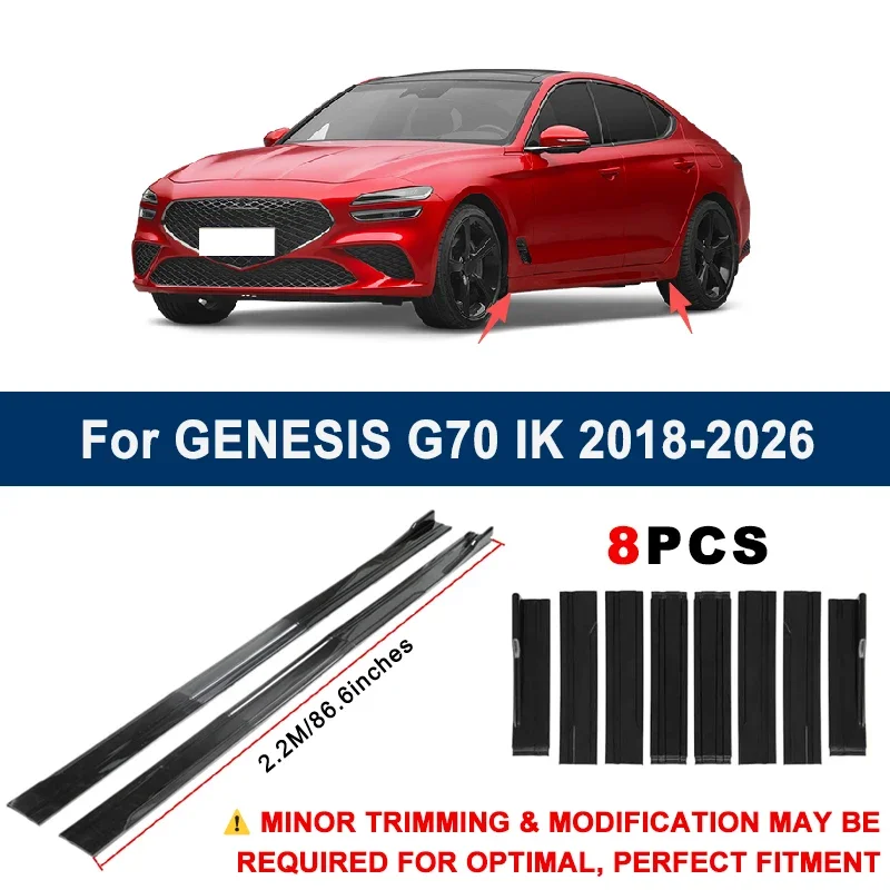 Aerodynamic 2.2m Sectional Side Skirt Extension Lips Racing Side Spoiler For GENESIS G70 IK 2018-2026 2019 Sport Upgrade Kit
Aerodynamic 2.2m Sectional Side Skirt Extension Lips Racing Side Spoiler For GENESIS G70 IK 2018-2026 2019 Sport Upgrade Kit