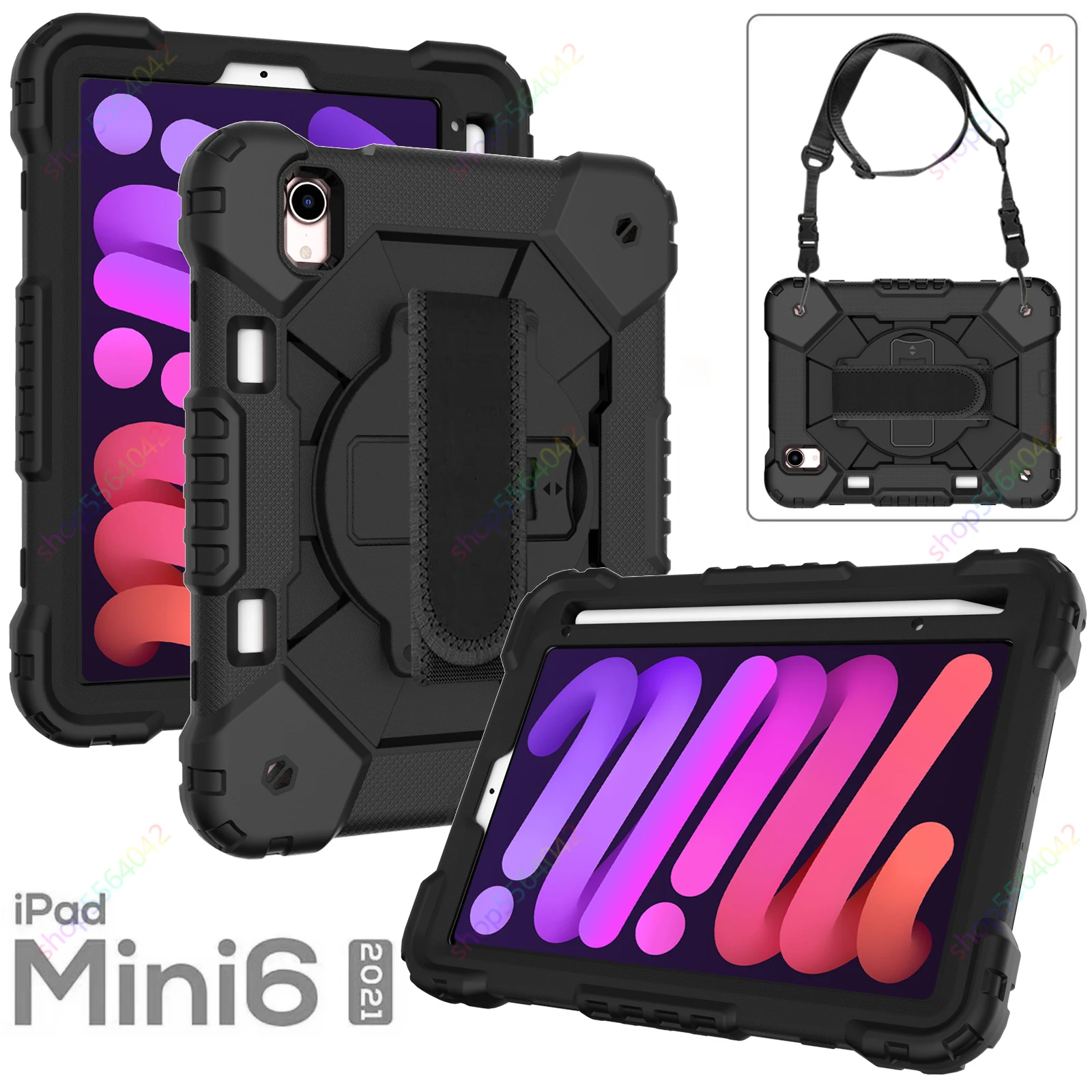Case for iPad Mini6 6 8.3 Inch Case with Shoulder Strap Kids Safe Tablet Cover for iPad Mini 8.3" 6th Gen A2567 A2568 A2569
Case for iPad Mini6 6 8.3 Inch Case with Shoulder Strap Kids Safe Tablet Cover for iPad Mini 8.3" 6th Gen A2567 A2568 A2569