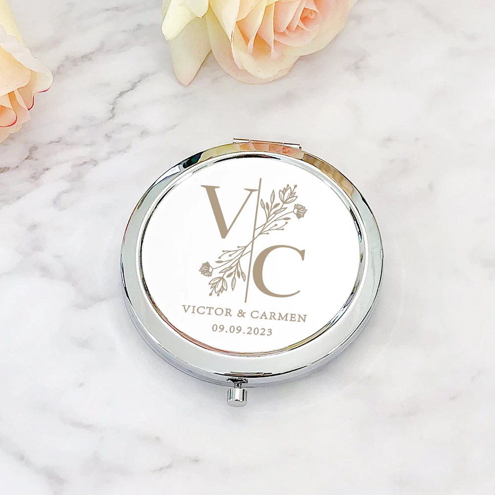 Wedding Favors for Guests Personalized Compact Mirrors Wedding Gift Souvenirs Customized Silver Pocket Mirrors
Wedding Favors for Guests Personalized Compact Mirrors Wedding Gift Souvenirs Customized Silver Pocket Mirrors