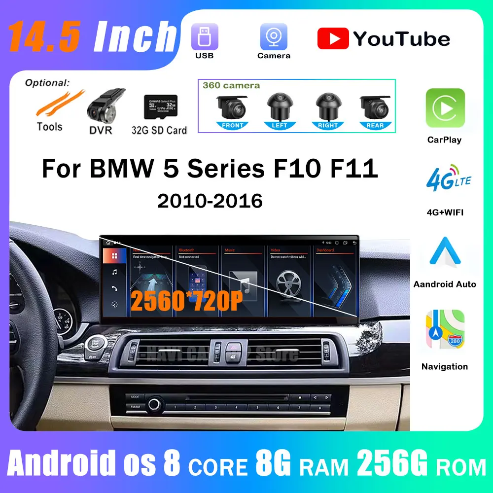 14,5 ''Android 14 для BMW 5 серии F10 F11 2010-2016 QLED 2560*720P CarPlay стерео плеер радио мультимедийная навигация GPS BT
14,5 ''Android 14 для BMW 5 серии F10 F11 2010-2016 QLED 2560*720P CarPlay стерео плеер радио мультимедийная навигация GPS BT