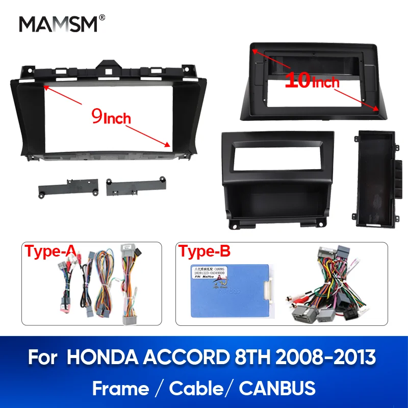 MAMSM Car DVD Fascia Multimedia For HONDA 2008-2013 ACCORD 8TH 2 Din MP3 MP5 video Audio stereo panel frame cables Harnes
MAMSM Car DVD Fascia Multimedia For HONDA 2008-2013 ACCORD 8TH 2 Din MP3 MP5 video Audio stereo panel frame cables Harnes