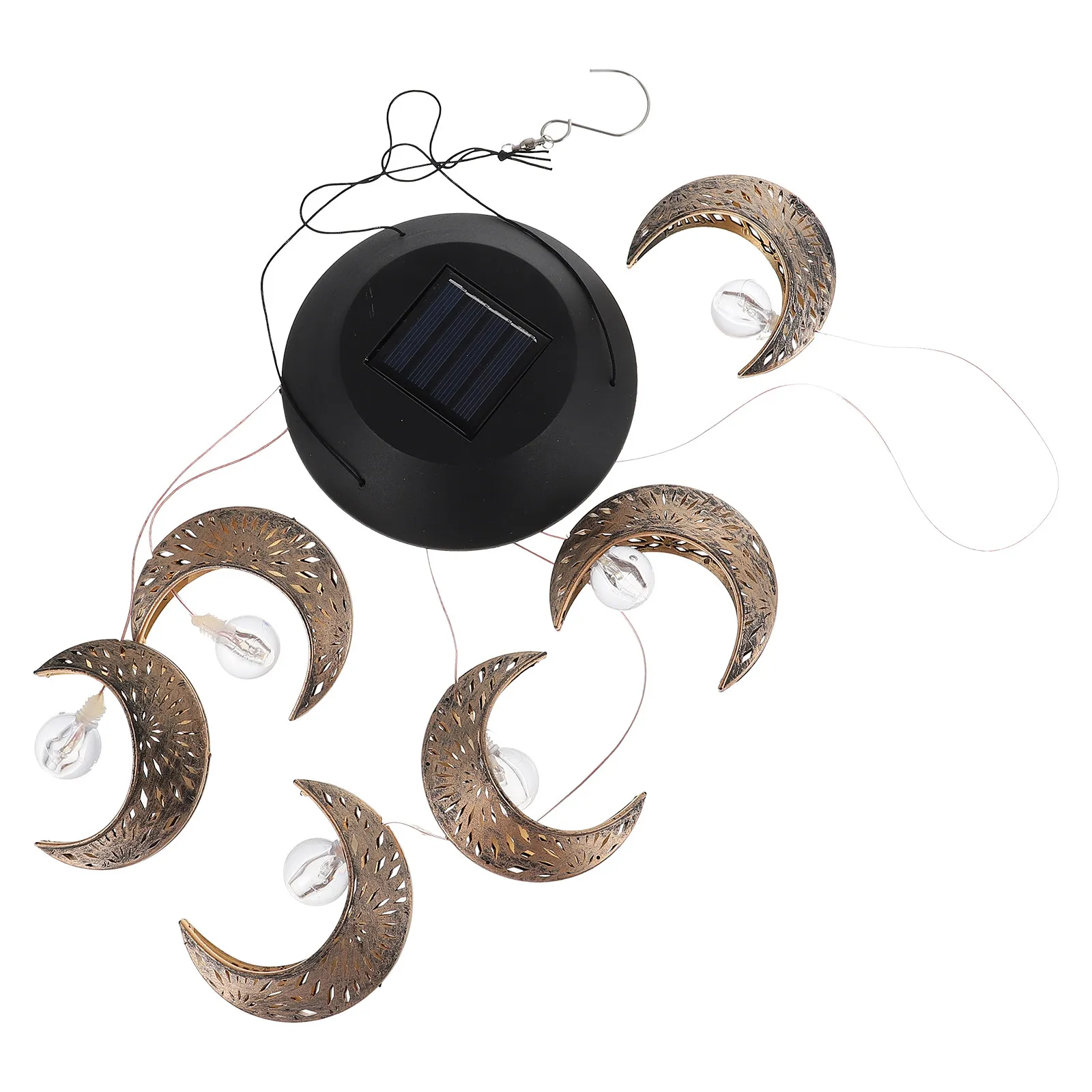 Outdoor Decorations for Garden Moon Solar Lights LED Wind Chimes Shaped ABS Hanging outside
Outdoor Decorations for Garden Moon Solar Lights LED Wind Chimes Shaped ABS Hanging outside