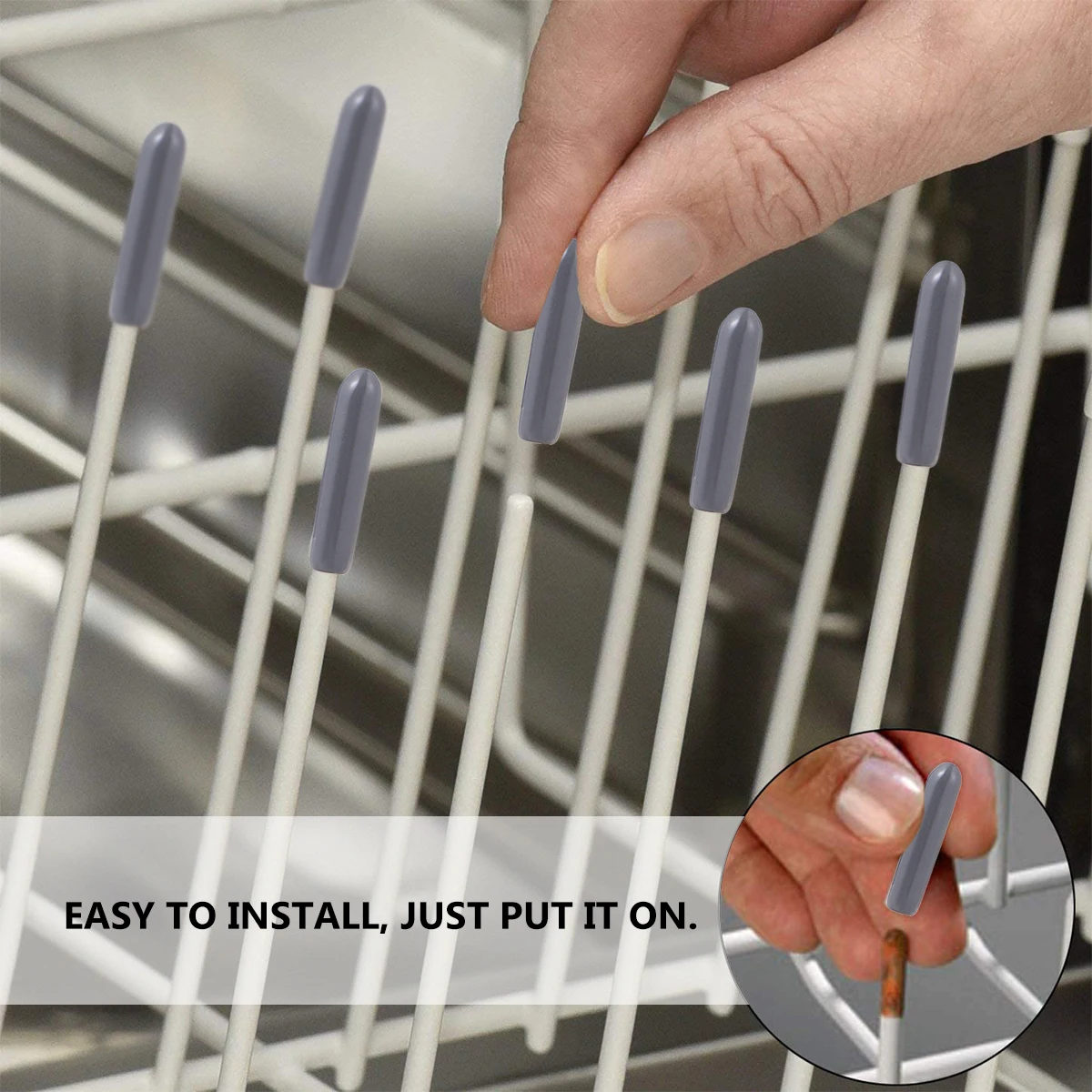 200 pcs Protection Cap Rack Wire Thread Protector Cover Wire Thread Protector Round End Tip Tine Cover Kitchen Home Suitable
200 pcs Protection Cap Rack Wire Thread Protector Cover Wire Thread Protector Round End Tip Tine Cover Kitchen Home Suitable