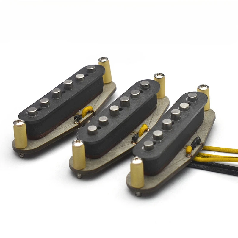 FD69 style staggered single coil pickup ST pickup Alnico5 fiber cardboard wire clip pickup
FD69 style staggered single coil pickup ST pickup Alnico5 fiber cardboard wire clip pickup