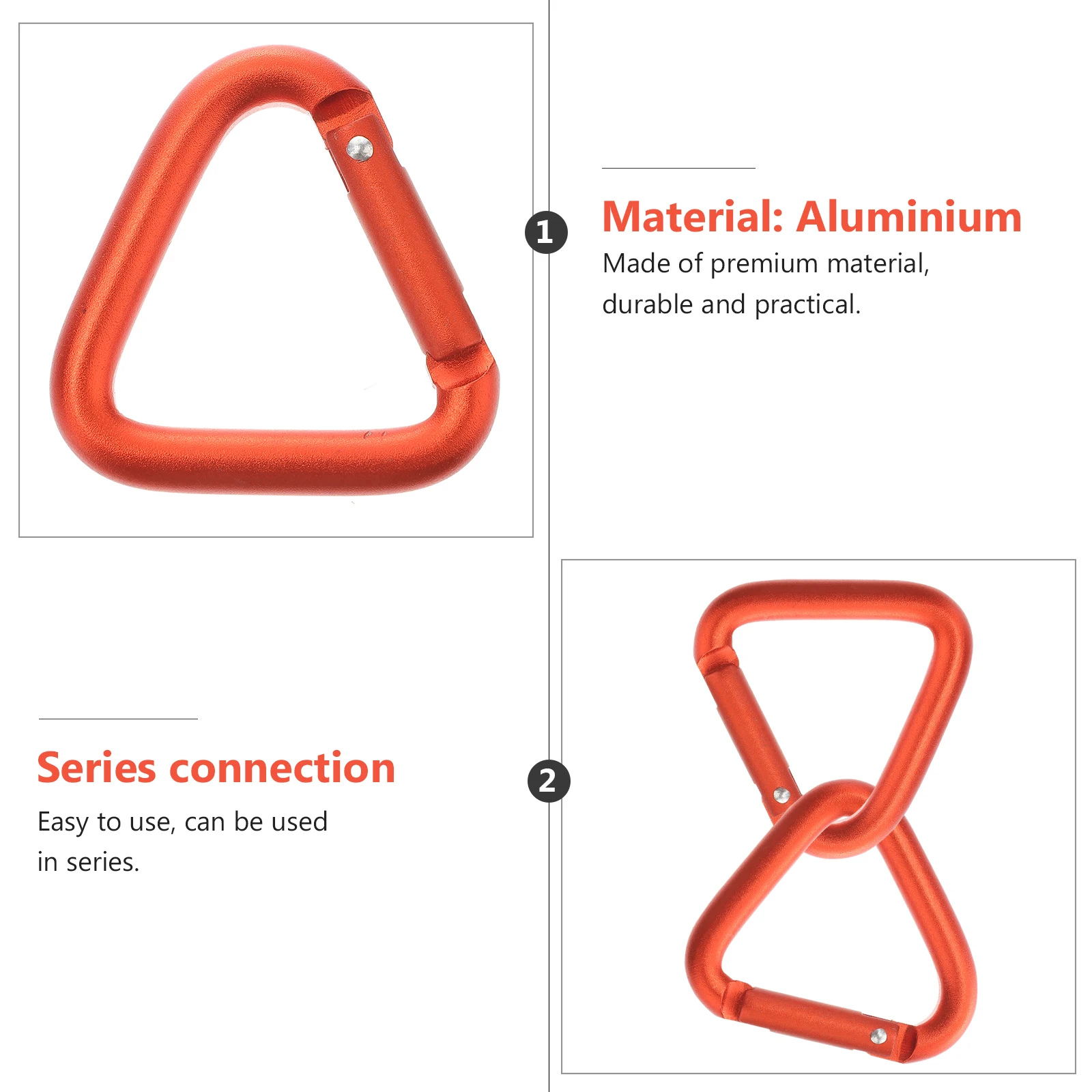 5pcs Triangular Shape Climbing Buckle Outdoor Aluminum Alloy Heavy Duty for Sports Lover Orange
5pcs Triangular Shape Climbing Buckle Outdoor Aluminum Alloy Heavy Duty for Sports Lover Orange